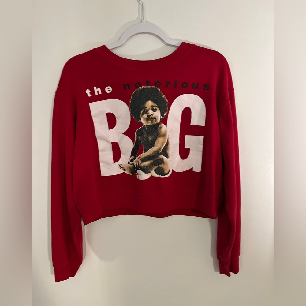 The Notorious BIG Cropped Crewneck ❤️